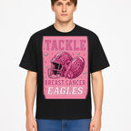 Breast Cancer Awareness Football Shirt - Tackle Cancer Eagles Pink Graphic Tee for Supporters and Fans - T-shirt 1758558752786.jpg