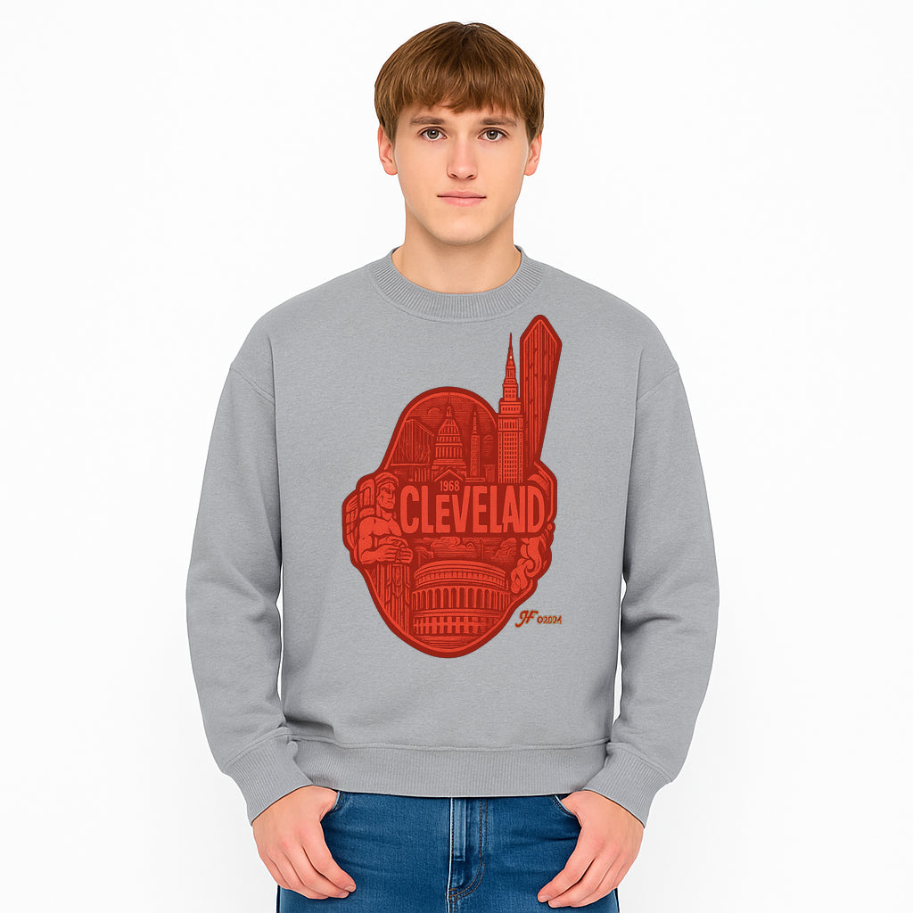 Cleveland Retro 1968 Graphic T-Shirt, Vintage Landmark Design, City Pride Apparel, Gift for Cleveland Fans, Urban Streetwear - Sweatshirt 1758558753123.jpg