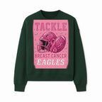 Breast Cancer Awareness Football Shirt - Tackle Cancer Eagles Pink Graphic Tee for Supporters and Fans - Sweatshirt 1758558753487.jpg