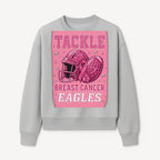 Breast Cancer Awareness Football Shirt - Tackle Cancer Eagles Pink Graphic Tee for Supporters and Fans - Sweatshirt 1758558753618.jpg
