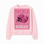 Breast Cancer Awareness Football Shirt - Tackle Cancer Eagles Pink Graphic Tee for Supporters and Fans - Sweatshirt 1758558753871.jpg