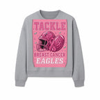 Breast Cancer Awareness Football Shirt - Tackle Cancer Eagles Pink Graphic Tee for Supporters and Fans - Sweatshirt 1758558754430.jpg