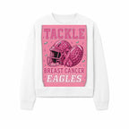 Breast Cancer Awareness Football Shirt - Tackle Cancer Eagles Pink Graphic Tee for Supporters and Fans - Sweatshirt 1758558754566.jpg