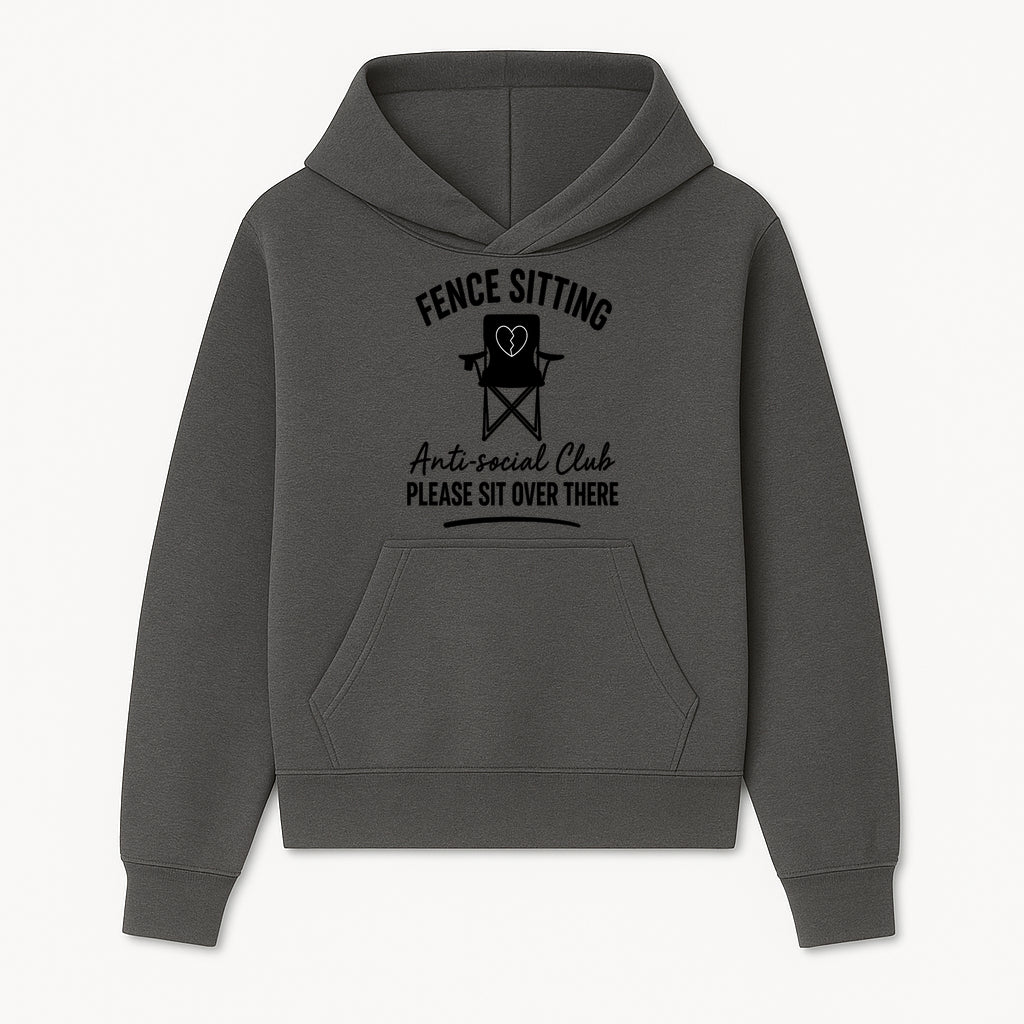Anti-Social Club Fence Sitting Chair Art Print - Humor Home Decor for Introverts - Please Sit Over There - Hoodie 1758558755941.jpg