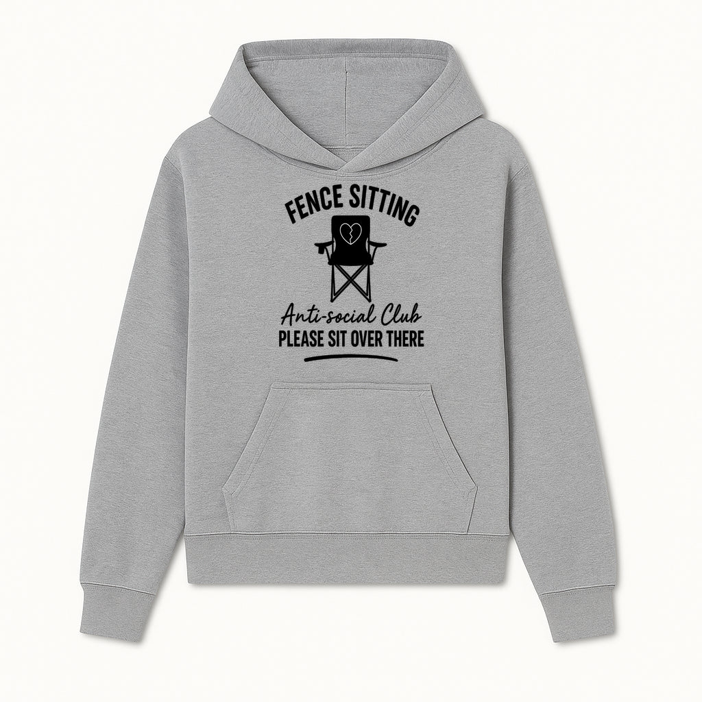 Anti-Social Club Fence Sitting Chair Art Print - Humor Home Decor for Introverts - Please Sit Over There - Hoodie 1758558756213.jpg