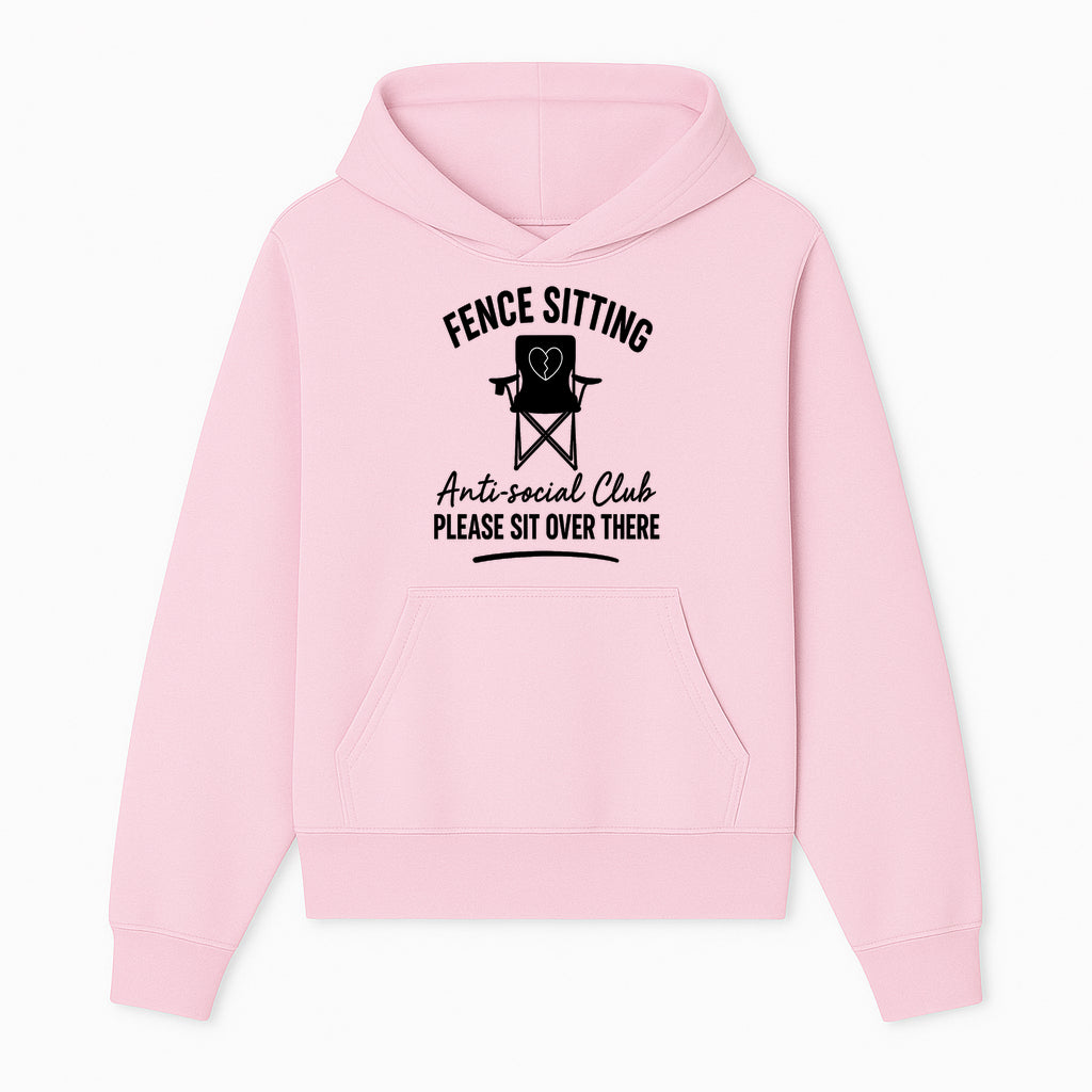 Anti-Social Club Fence Sitting Chair Art Print - Humor Home Decor for Introverts - Please Sit Over There - Hoodie 1758558756475.jpg