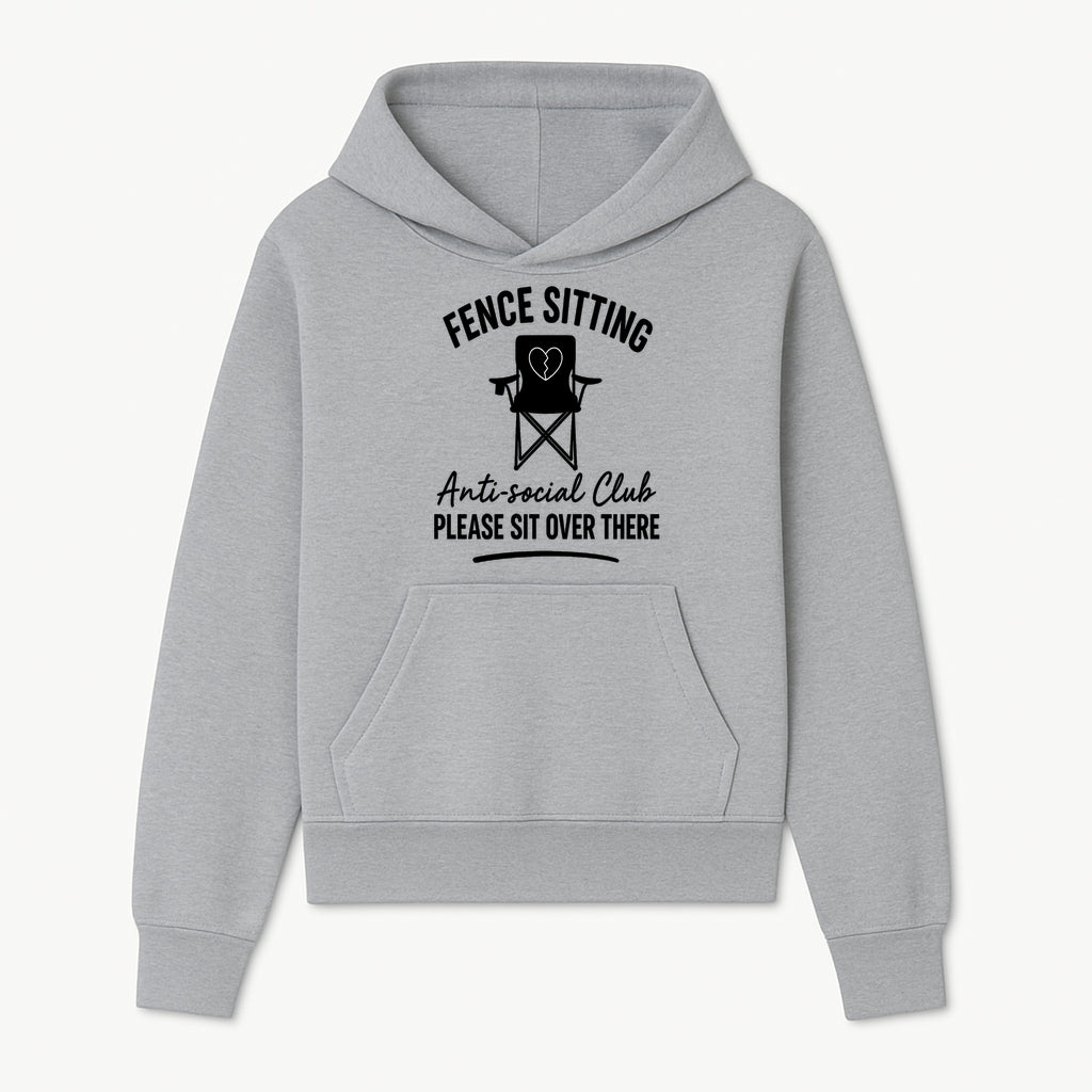 Anti-Social Club Fence Sitting Chair Art Print - Humor Home Decor for Introverts - Please Sit Over There - Hoodie 1758558757110.jpg