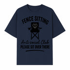 Anti-Social Club Fence Sitting Chair Art Print - Humor Home Decor for Introverts - Please Sit Over There - T-shirt 1758558759773.jpg