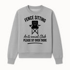 Anti-Social Club Fence Sitting Chair Art Print - Humor Home Decor for Introverts - Please Sit Over There - Sweatshirt 1758558761536.jpg