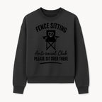 Anti-Social Club Fence Sitting Chair Art Print - Humor Home Decor for Introverts - Please Sit Over There - Sweatshirt 1758558761806.jpg