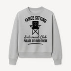 Anti-Social Club Fence Sitting Chair Art Print - Humor Home Decor for Introverts - Please Sit Over There - Sweatshirt 1758558762092.jpg