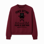 Anti-Social Club Fence Sitting Chair Art Print - Humor Home Decor for Introverts - Please Sit Over There - Sweatshirt 1758558762551.jpg