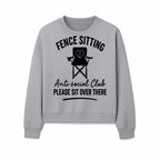 Anti-Social Club Fence Sitting Chair Art Print - Humor Home Decor for Introverts - Please Sit Over There - Sweatshirt 1758558762971.jpg