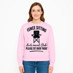 Anti-Social Club Fence Sitting Chair Art Print - Humor Home Decor for Introverts - Please Sit Over There - Sweatshirt 1758558764360.jpg