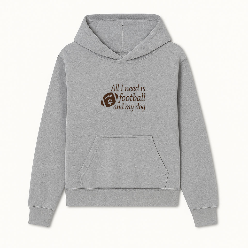 All I Need is Football and My Dog Wall Art - Perfect Gift for Dog Lovers and Football Fans - Hoodie 1758559959946.jpg