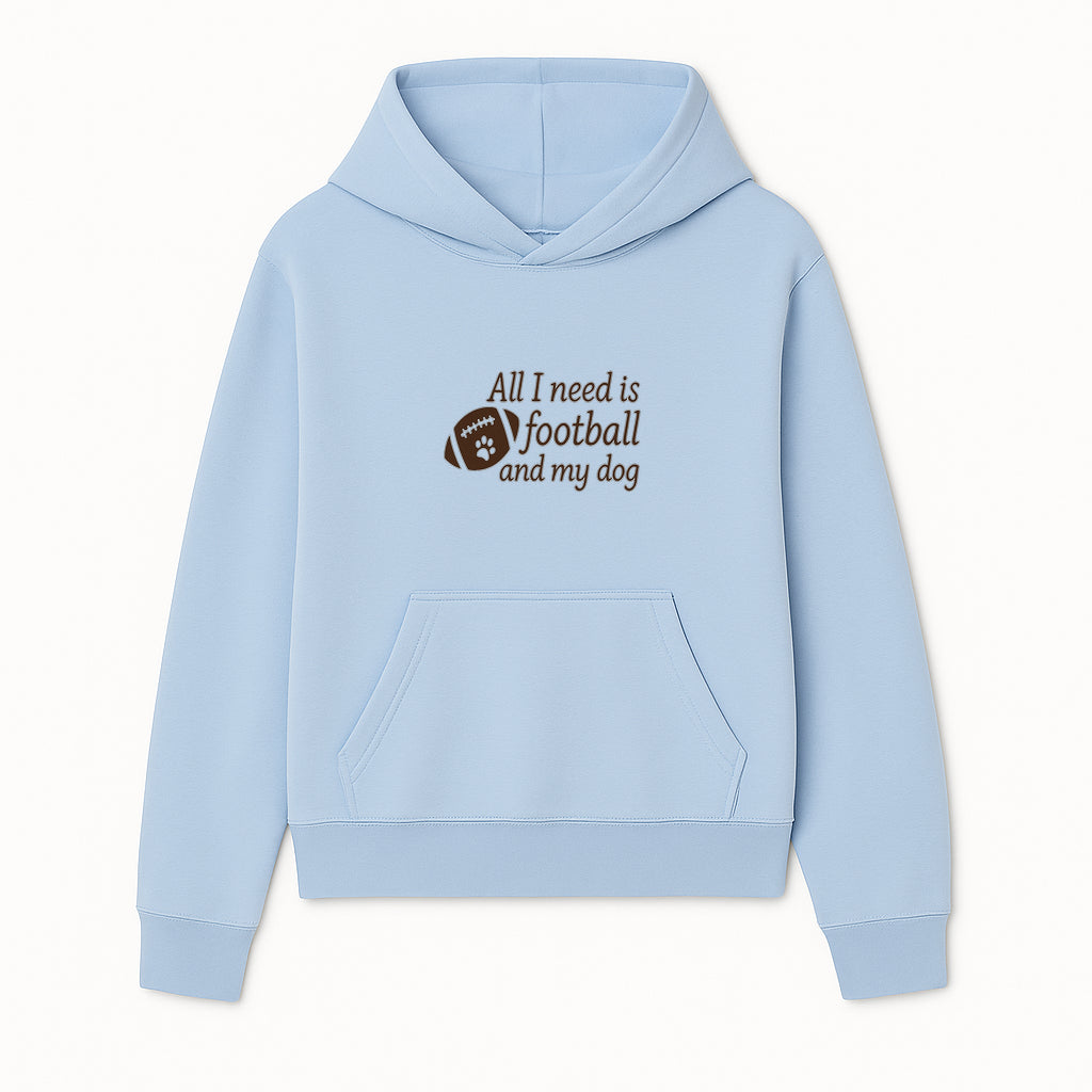 All I Need is Football and My Dog Wall Art - Perfect Gift for Dog Lovers and Football Fans - Hoodie 1758559960068.jpg