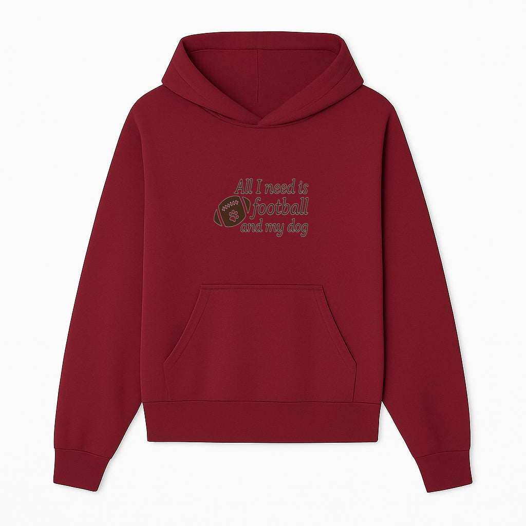 All I Need is Football and My Dog Wall Art - Perfect Gift for Dog Lovers and Football Fans - Hoodie 1758559960394.jpg