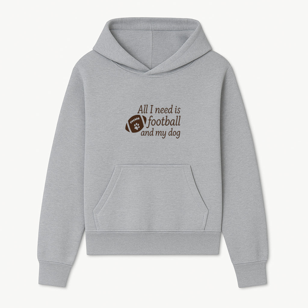 All I Need is Football and My Dog Wall Art - Perfect Gift for Dog Lovers and Football Fans - Hoodie 1758559960785.jpg