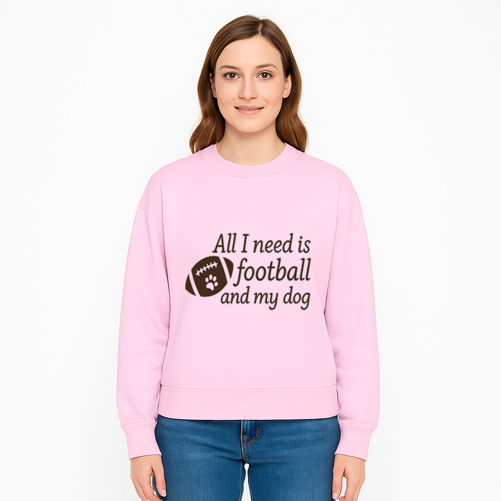 All I Need is Football and My Dog Wall Art - Perfect Gift for Dog Lovers and Football Fans - Sweatshirt 1758559967567.jpg