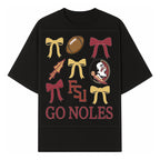 Florida State Seminoles Decor - FSU Go Noles Football Party Decorations, Cheer Bow Graphics for Fans and Alumni, School Spirit Items - T-shirt 1758559971633.jpg