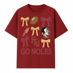 Florida State Seminoles Decor - FSU Go Noles Football Party Decorations, Cheer Bow Graphics for Fans and Alumni, School Spirit Items - T-shirt 1758559972467.jpg