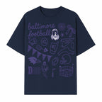 Baltimore Football Fan Decor Bundle - Ravens, Team Spirit, Game Day Elements, Sports Party Decorations, Pittsburgh Rivalry Theme - T-shirt 1758559972608.jpg