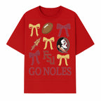 Florida State Seminoles Decor - FSU Go Noles Football Party Decorations, Cheer Bow Graphics for Fans and Alumni, School Spirit Items - T-shirt 1758559972737.jpg