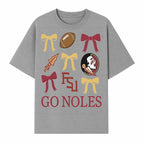 Florida State Seminoles Decor - FSU Go Noles Football Party Decorations, Cheer Bow Graphics for Fans and Alumni, School Spirit Items - T-shirt 1758559972863.jpg
