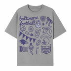 Baltimore Football Fan Decor Bundle - Ravens, Team Spirit, Game Day Elements, Sports Party Decorations, Pittsburgh Rivalry Theme - T-shirt 1758559972888.jpg