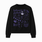Baltimore Football Fan Decor Bundle - Ravens, Team Spirit, Game Day Elements, Sports Party Decorations, Pittsburgh Rivalry Theme - Sweatshirt 1758559974557.jpg