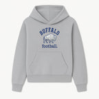 Buffalo Football Graphic T-Shirt, Geometric Bison Design, Sport Team Apparel, Casual Wear, Gift for Fans, Blue and White Themes - Hoodie 1758559975707.jpg