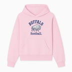 Buffalo Football Graphic T-Shirt, Geometric Bison Design, Sport Team Apparel, Casual Wear, Gift for Fans, Blue and White Themes - Hoodie 1758559976568.jpg