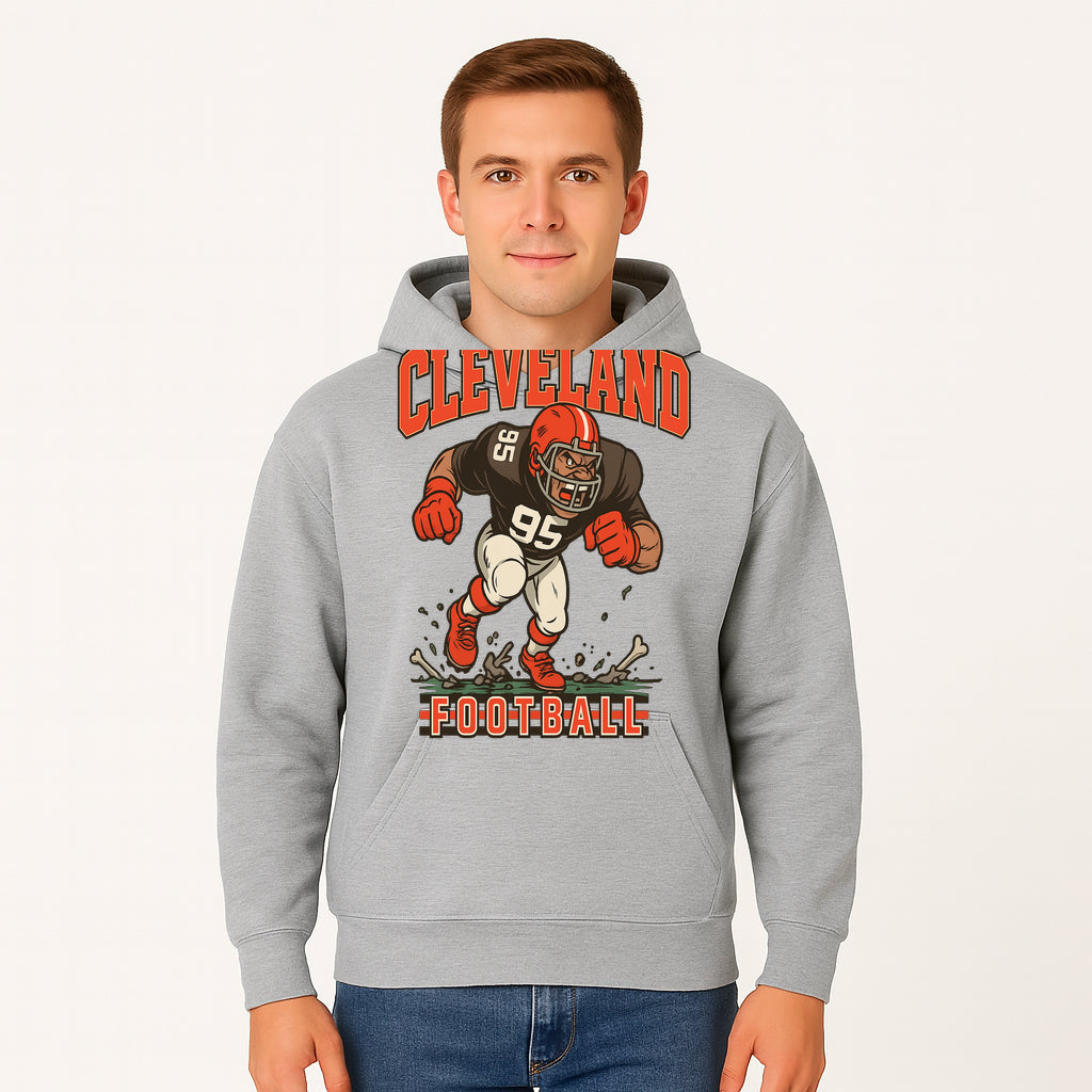 Cleveland Football Retro Graphic Tee - Vintage Style Sports Apparel for Men, Athletic Fan Gear, Team Spirit Shirt - Hoodie 1758559978040.jpg