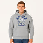 Buffalo Football Graphic T-Shirt, Geometric Bison Design, Sport Team Apparel, Casual Wear, Gift for Fans, Blue and White Themes - Hoodie 1758559978413.jpg