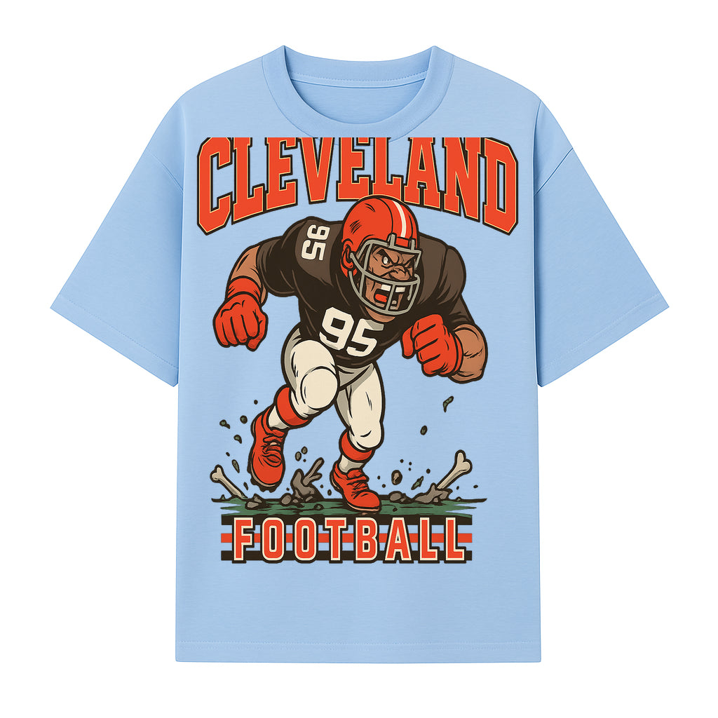 Cleveland Football Retro Graphic Tee - Vintage Style Sports Apparel for Men, Athletic Fan Gear, Team Spirit Shirt - T-shirt 1758559978973.jpg
