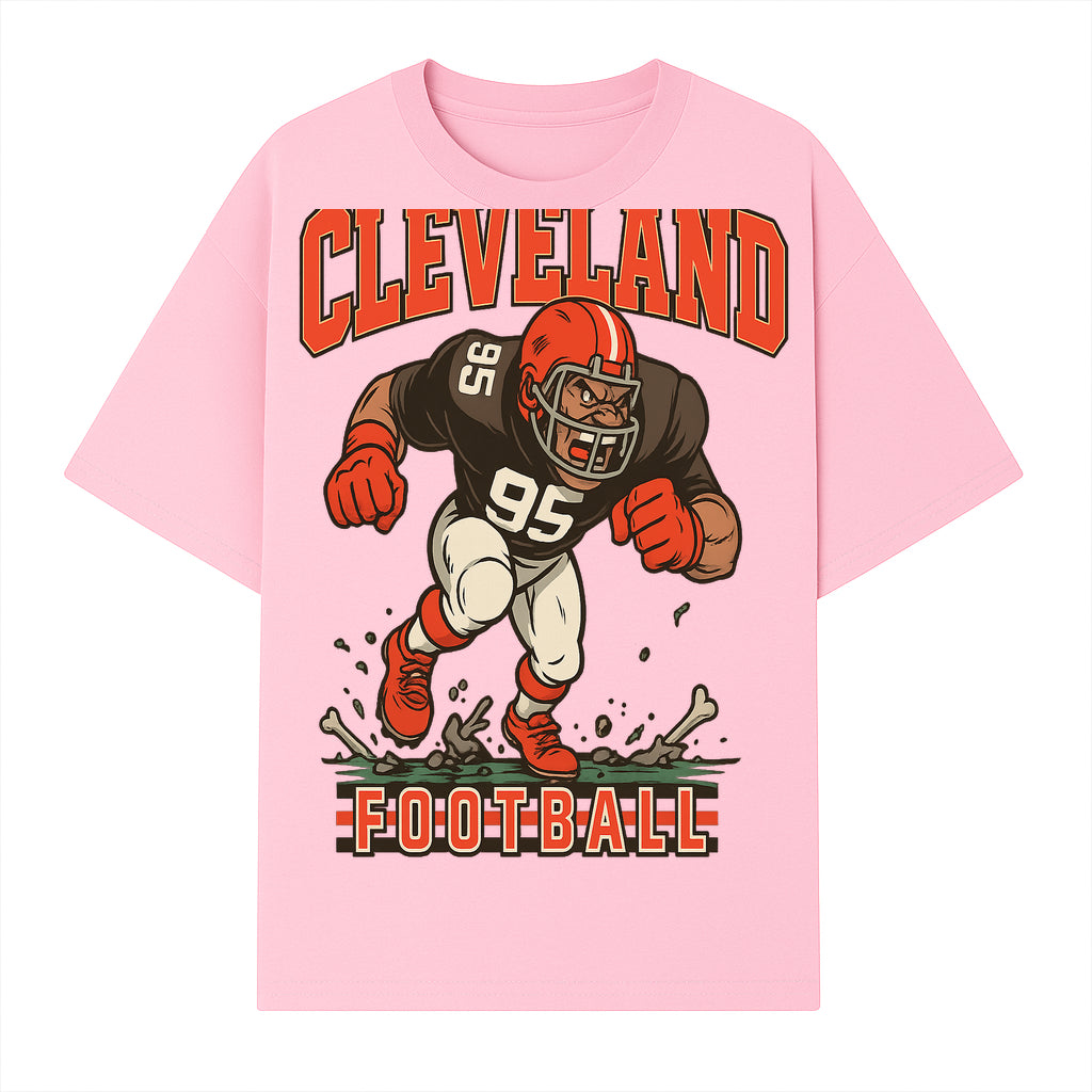 Cleveland Football Retro Graphic Tee - Vintage Style Sports Apparel for Men, Athletic Fan Gear, Team Spirit Shirt - T-shirt 1758559979116.jpg