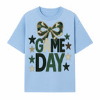 Camo Game Day Decor with Bow and Stars, Perfect for Sports Events, Team Spirit, and Home Decoration - T-shirt 1758559980594.jpg