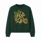 Camo Football Helmet with Bow Graphic Tee - Sports Apparel for Women, Cute Football Gift, Trendy Game Day Outfit - Sweatshirt 1758559980604.jpg