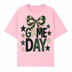 Camo Game Day Decor with Bow and Stars, Perfect for Sports Events, Team Spirit, and Home Decoration - T-shirt 1758559980725.jpg