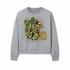 Camo Football Helmet with Bow Graphic Tee - Sports Apparel for Women, Cute Football Gift, Trendy Game Day Outfit - Sweatshirt 1758559981548.jpg