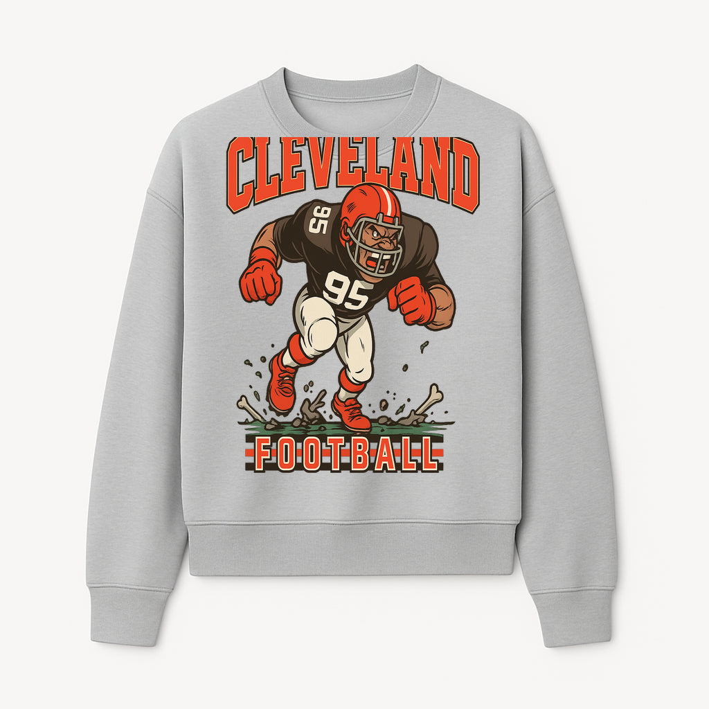 Cleveland Football Retro Graphic Tee - Vintage Style Sports Apparel for Men, Athletic Fan Gear, Team Spirit Shirt - Sweatshirt 1758559981655.jpg