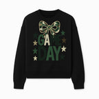 Camo Game Day Decor with Bow and Stars, Perfect for Sports Events, Team Spirit, and Home Decoration - Sweatshirt 1758559982939.jpg