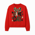 Camo Game Day Decor with Bow and Stars, Perfect for Sports Events, Team Spirit, and Home Decoration - Sweatshirt 1758559983971.jpg