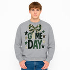 Camo Game Day Decor with Bow and Stars, Perfect for Sports Events, Team Spirit, and Home Decoration - Sweatshirt 1758559985394.jpg