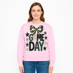 Camo Game Day Decor with Bow and Stars, Perfect for Sports Events, Team Spirit, and Home Decoration - Sweatshirt 1758559985536.jpg