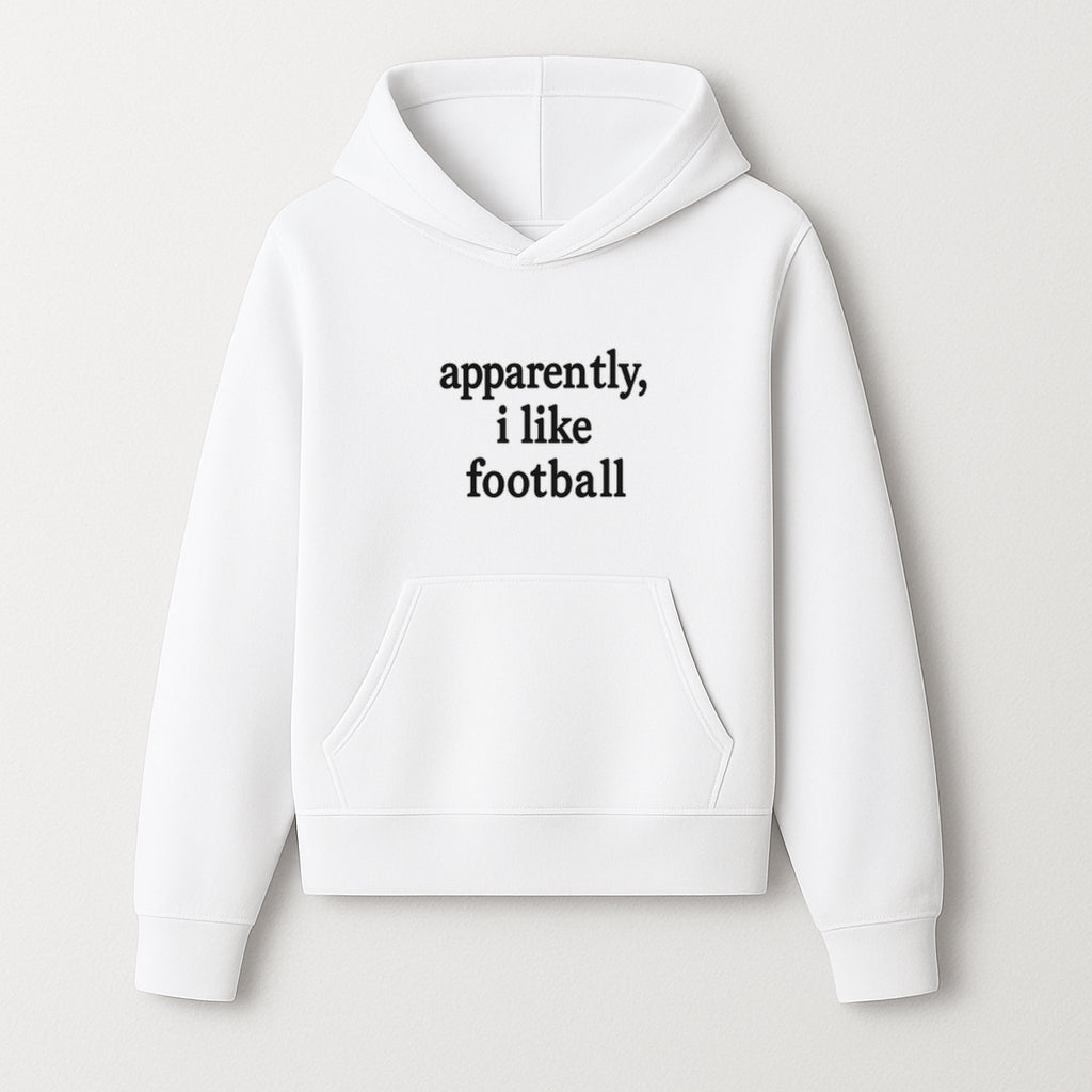 Apparently, I Like Football - Funny Sports Tee for Football Fans, Casual Wear, Perfect Gift for Sports Lovers - Hoodie 1758559987038.jpg