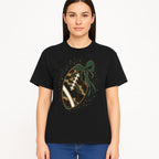 Camouflage Football with Bow Wrap - Fun Sports Decor, Rustic Wall Art, Perfect for Game Day, Gift for Football Lovers - T-shirt 1758559991672.jpg