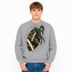 Camouflage Football with Bow Wrap - Fun Sports Decor, Rustic Wall Art, Perfect for Game Day, Gift for Football Lovers - Sweatshirt 1758559994340.jpg