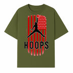 Basketball Hoops Graphic Tee with Retro American Flag Design Perfect for Sports Fans and Athletes - T-shirt 1758681891227.jpg