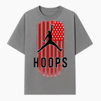 Basketball Hoops Graphic Tee with Retro American Flag Design Perfect for Sports Fans and Athletes - T-shirt 1758681891354.jpg